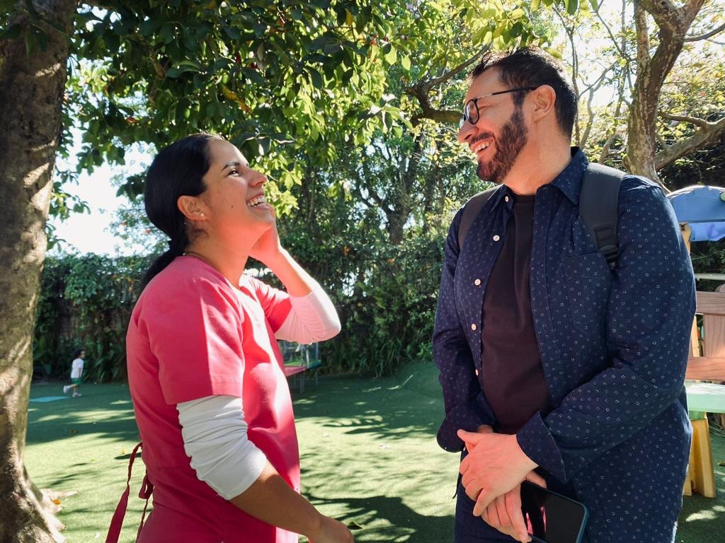 First Lady Gabriela de Bukele and Eduardo Chauvet